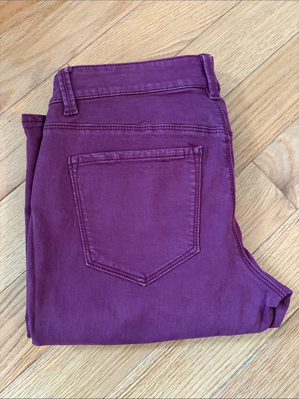 NWOT Ann Taylor Purple Skinny Jeans